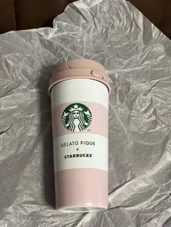 スタバ ジェラピケ ピンク ステンレスボトル 473ml