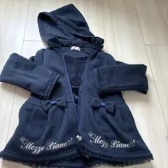 Mezzy Piana フード付きネイビーパーカー