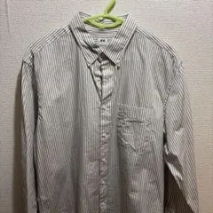 UNIQLO ストライプ柄 長袖シャツ Lサイズ