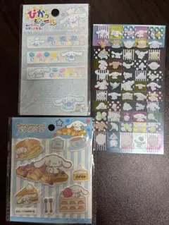 シナモロール ぷっくりシール、ステッカー