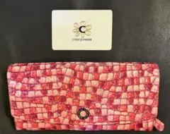 COCCO FIORE 長財布 ピンク系 エナメル調のサムネイル