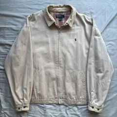 【90s】Ralph Lauren 襟コーズ スウィングトップ ピンクベージュ