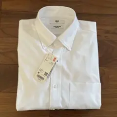 UNIQLOスーパーノンアイロンジャージースリムシャツ長袖Mボタンダウン