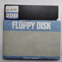 [ジャンク] 5インチ フロッピーディスク 2DD 1枚 レトロ トツパンムーア