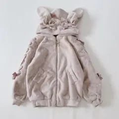 完売品✨LIZ LISA リボンうさみみファーブルゾン ピンクのサムネイル