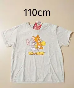 新品 トムとジェリー 半袖Tシャツ 110cm グレー トップス 女の子 男の子
