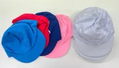 カラー帽子 10点セット　幼児・園児 運動会 学校 保育園 あごゴム付