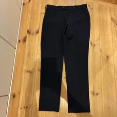 CAFÉ SOHO スラックス チェック柄 ネイビー　美品　ウエスト79のサムネイル