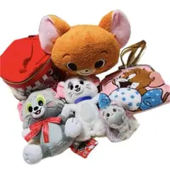 激安❗️トムとジェリー ぬいぐるみ3体&マスコット&バッグ 6点セット