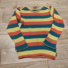 ブーフーウー　カラフルストライプ セーター