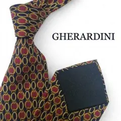 花*様 GHERARDINI ゲラルディーニ ネクタイ チェーン柄 シルク 美品のサムネイル