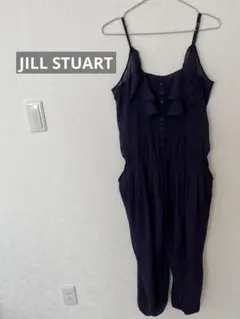 JILL STUART ネイビーオールインワン フリル付き