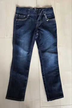 キッズ ダークブルー ストレートデニム120cm