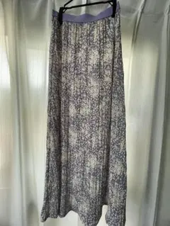 ロペピクニック　ロングスカート　花柄　ラベンダー　紫