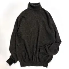 美品 UNIQLO ユニクロ カシミヤ100% タートルネック グレー XL