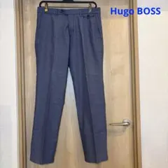 Hugo BOSS ブルーグレー スラックス ポリエステル混紡　　②のサムネイル