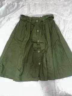 オリーブグリーン ロングスカート XXL