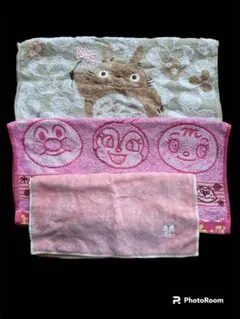 トトロ　アンパンマン　クレージュ　ハンドタオル　ハンカチ　まとめ売り　詰め合わせ