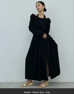 ROPE 金子綾 定価2.3万 アシンメトリー オフショルダー 黒 ブラック