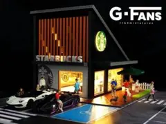 新発売 1/64 ENEOSガソリンスタンド ジオラマ 駐車場付き G-FANS
