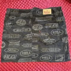 Hysteric Glamour ロゴプリント ミニスカート M