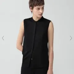 美品 conte フロントスリット ノースリーブブラウス - メルカリ