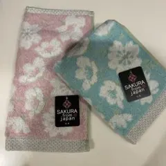 新品タグ付き　今治タオルハンカチ２枚セット