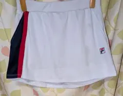 FILA フィラ テニス スコート ウェア L 白 レディース ウエストゴム紐