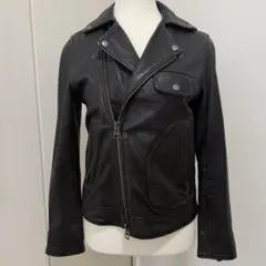 Johnbull U8 羊革 ライダースジャケット S レザージャケット黒