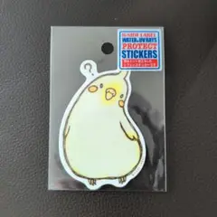 ビーサイドレーベル オカメインコ ステッカー(はてな？•ルチノー)