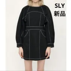 タグ付き新品 SLY デニム 원피스 ミニ 원피스 長袖