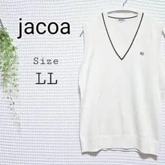 jacoa Vネック ノースリーブベスト LL