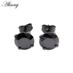 ブラックスタッドピアス5mm