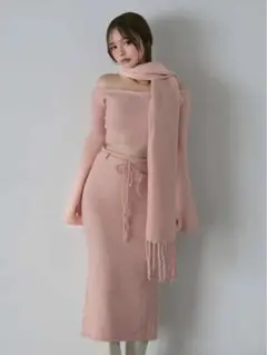 ANDMARY Zoe muffler set up pink