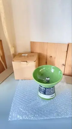 新品未使用⭐︎ペット犬猫用 フードボウル グリーン 712-067PBのサムネイル