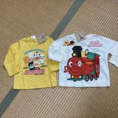 未使用　アンパンマン 長袖Tシャツ　2枚　90 SLマン　ロンT