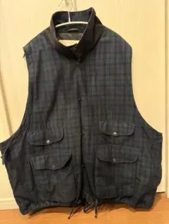 【美品】PORTRAITE over vest black watch Mサイズのサムネイル