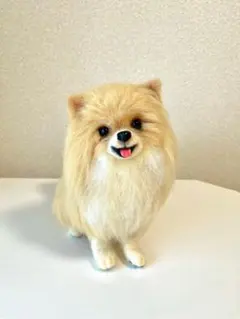 羊毛フェルト おすわりチワワ クリーム系 - メルカリ