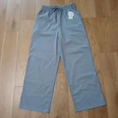 サマンサモスモスブルー ワイドイージーパンツ 接触冷感 グレー