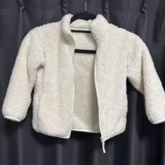 UNIQLO フリースアウター 110 アイボリー