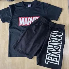 MARVEL 黒 Tシャツ 130 上下セットのサムネイル