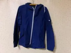 100816　グリーンレーベルリラクシング　麻混ジャンパー　青　S