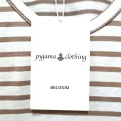 新品タグ付き！P.C.ベルギー製★ピジャマ UネックボーダーロンTのサムネイル