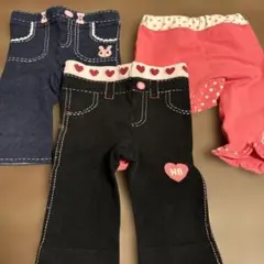 ホットビスケッツ　女の子用パンツ3点セット