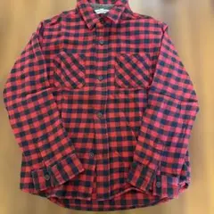 GLOBAL WORK チェック柄 長袖シャツ L 110-120