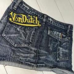 Von Dutch ダークデニム タイトスカート
