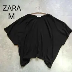 ZARA ザラ ブラック ノースリーブニット M 通勤 オフィス