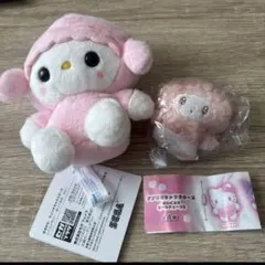 d*3様 サンリオ レトロメモリーぬいぐるみ ボールチェーン　ピアノ2点