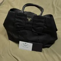 プラダ PRADA TESSUTO FIOCCOナイロン トートバッグ 黒