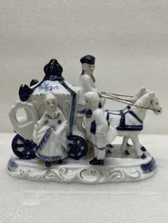西洋風陶器製馬車装飾品 西洋風陶器製馬車装飾品